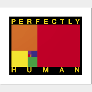 Perfectly Human - Rainbow Pride Flag Posters and Art